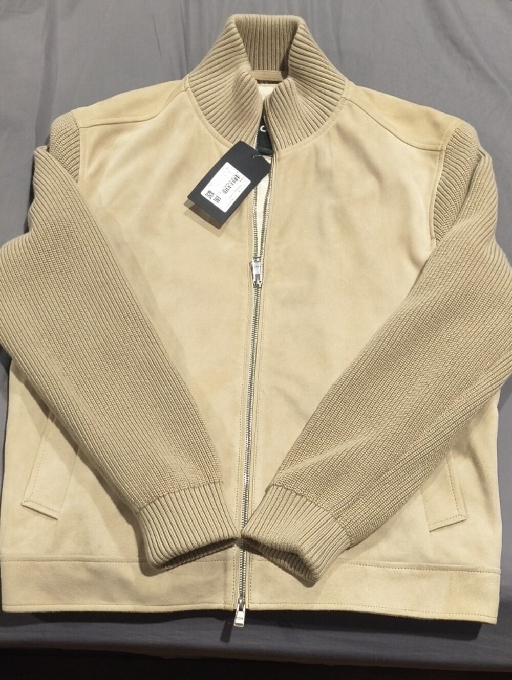BOSS H-Maven - Hybrid Suede Leather Jacket
